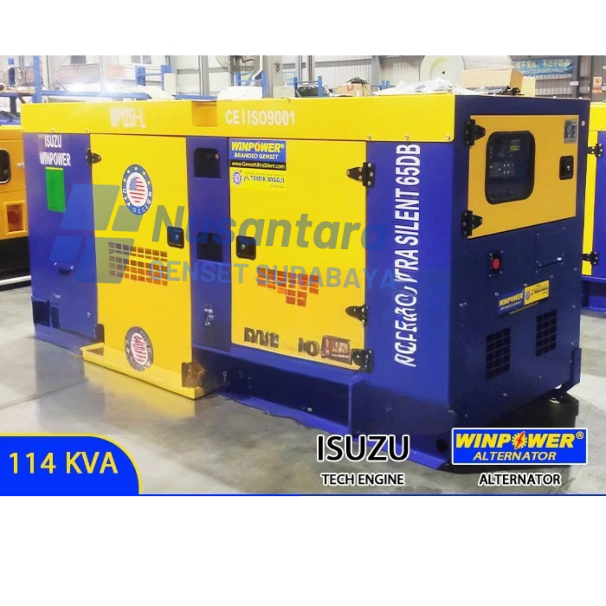 GENSET ISUZU TECH WINPOWER SILENT 114 KVA