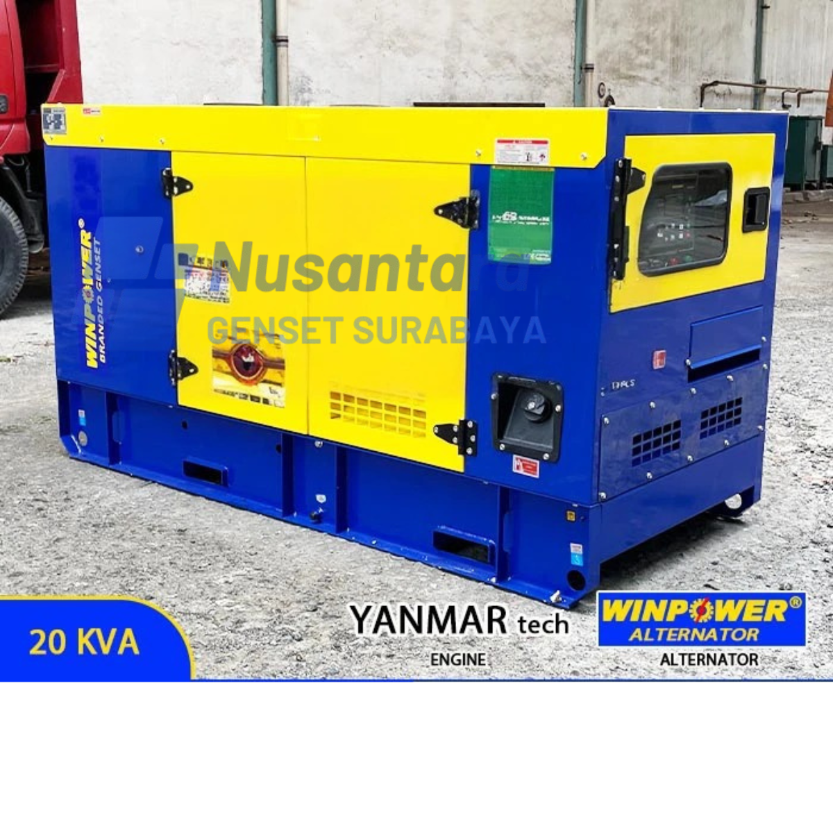GENSET YANMAR TECH WINOWER SILENT 20 KVA