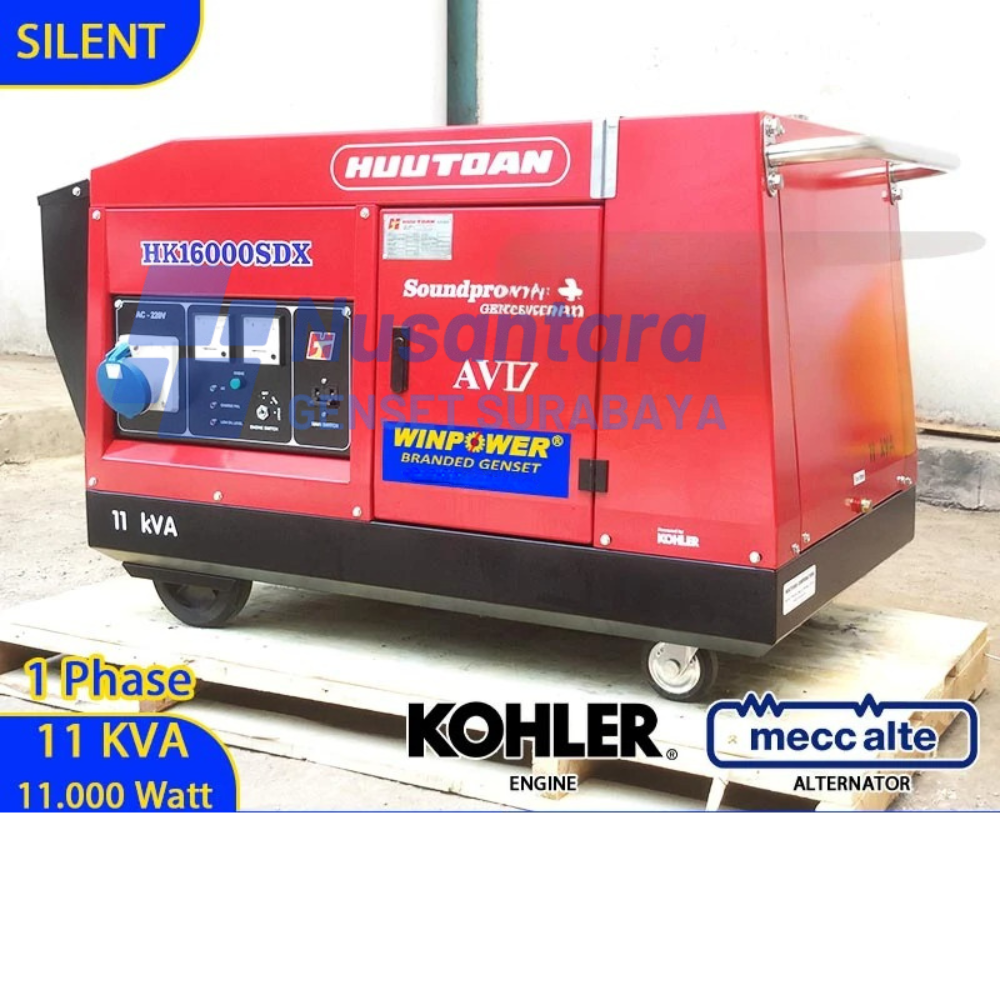 GENSET KOHLER 10 KVA SILENT MECC ALTE 10000 WATT HK16000DX